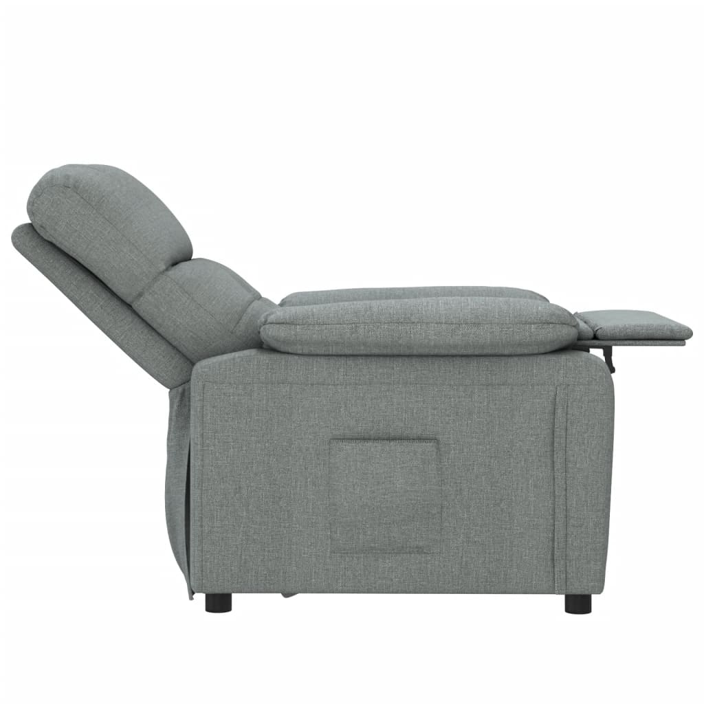 Fauteuil verstelbaar stof donkergrijs