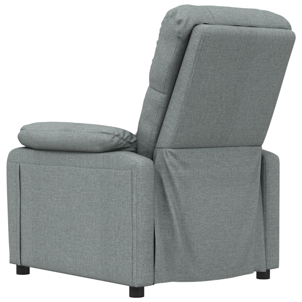 Fauteuil verstelbaar stof donkergrijs