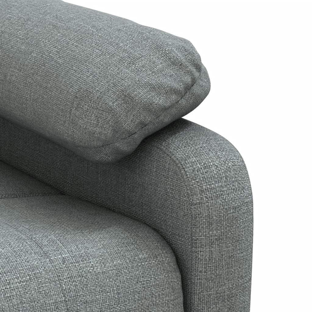 Fauteuil verstelbaar stof donkergrijs