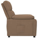 Fauteuil verstelbaar stof bruin