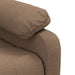 Fauteuil verstelbaar stof bruin