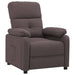 Fauteuil verstelbaar stof donkerbruin
