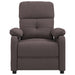 Fauteuil verstelbaar stof donkerbruin