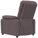 Fauteuil verstelbaar stof donkerbruin