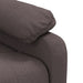 Fauteuil verstelbaar stof donkerbruin