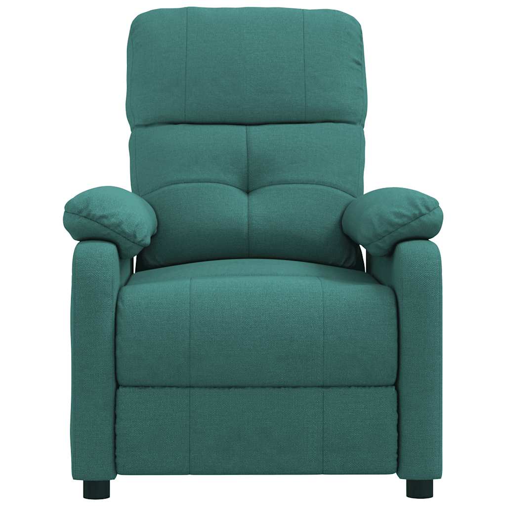 Fauteuil verstelbaar stof donkergroen
