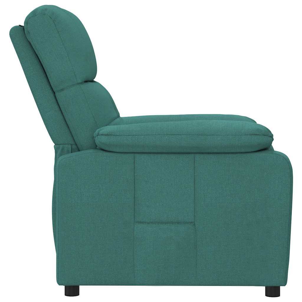 Fauteuil verstelbaar stof donkergroen