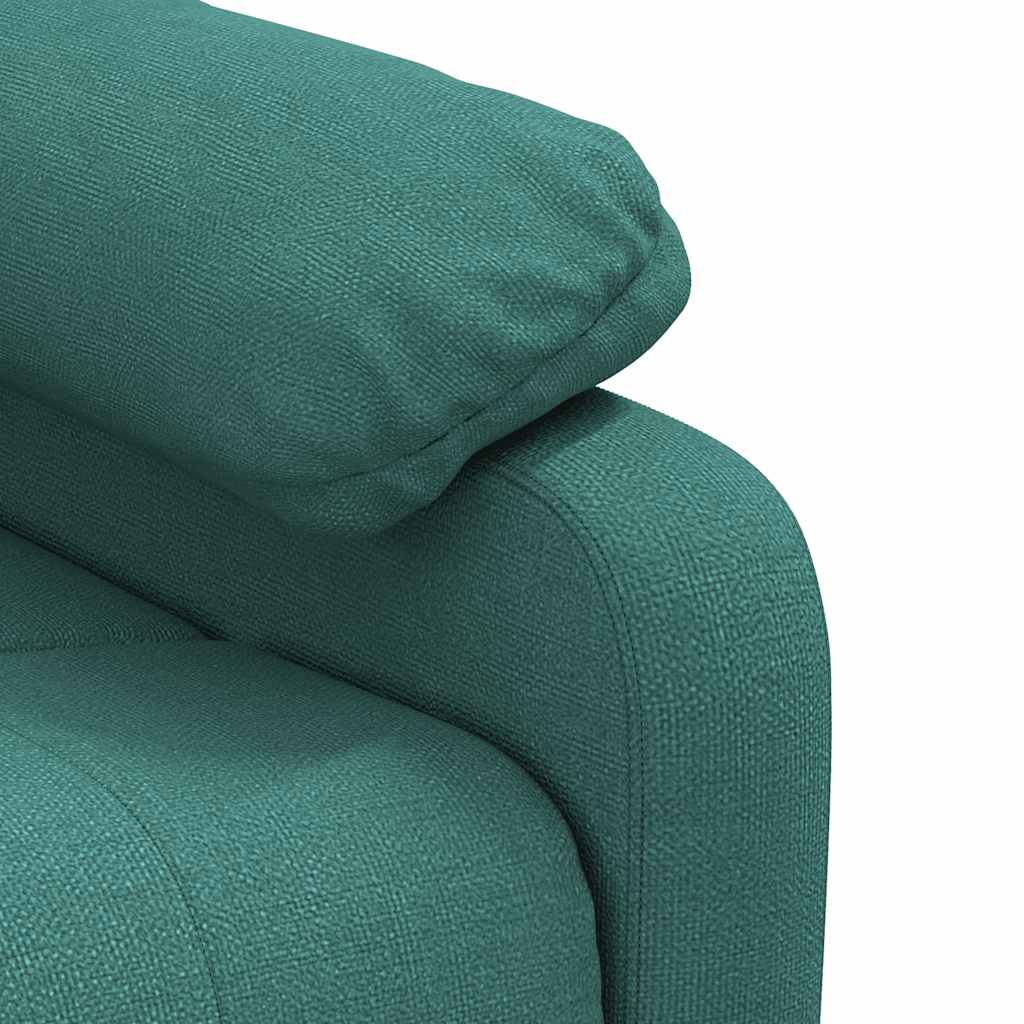 Fauteuil verstelbaar stof donkergroen