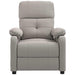 Fauteuil verstelbaar stof taupe