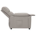 Fauteuil verstelbaar stof taupe