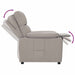 Fauteuil verstelbaar stof taupe