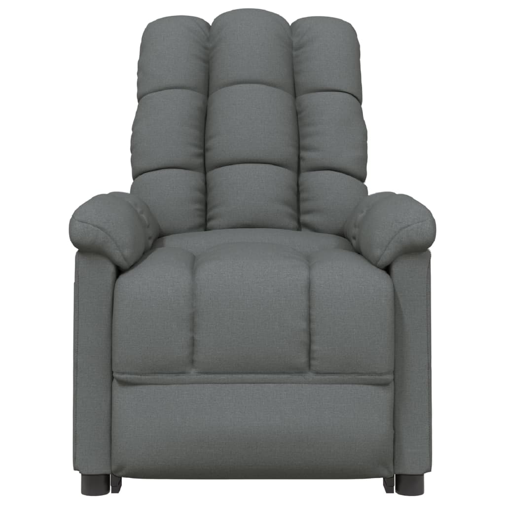 Fauteuil verstelbaar stof donkergrijs