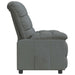 Fauteuil verstelbaar stof donkergrijs