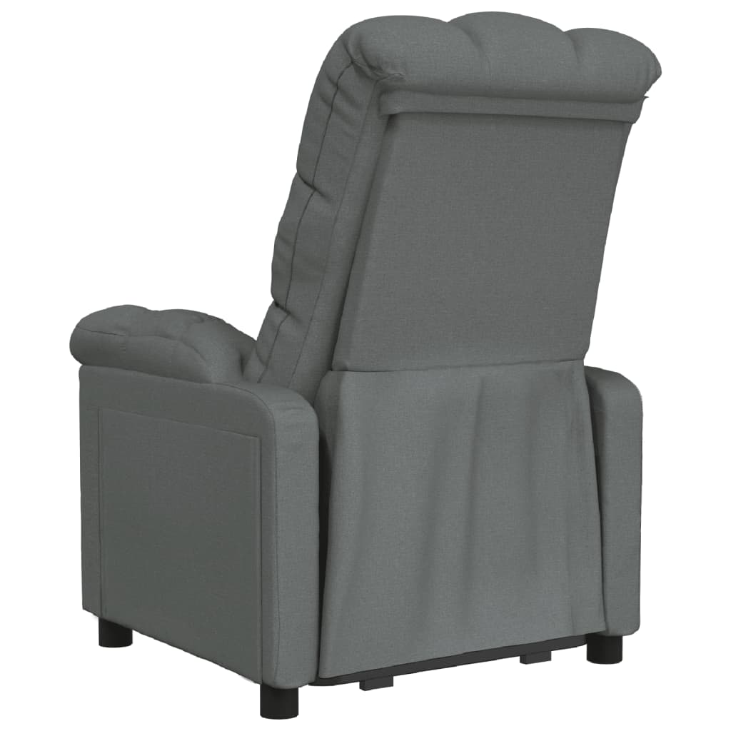 Fauteuil verstelbaar stof donkergrijs