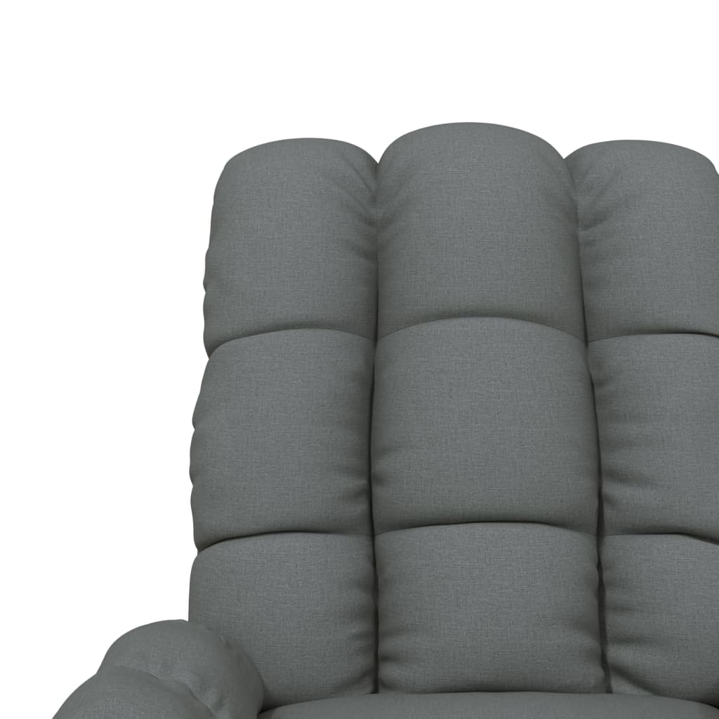 Fauteuil verstelbaar stof donkergrijs