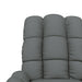 Fauteuil verstelbaar stof donkergrijs