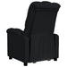 Fauteuil verstelbaar stof zwart