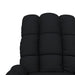 Fauteuil verstelbaar stof zwart