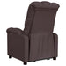 Fauteuil verstelbaar stof donkerbruin