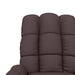 Fauteuil verstelbaar stof donkerbruin