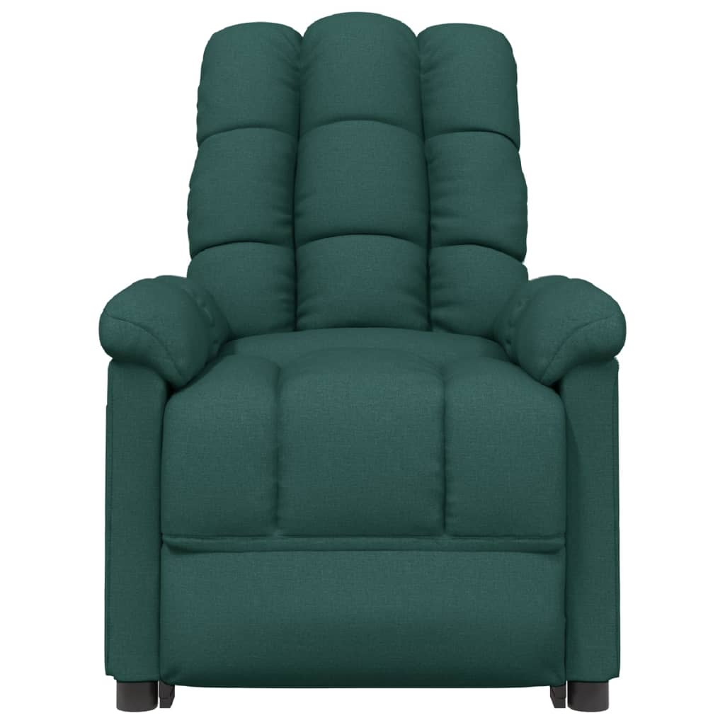 Fauteuil verstelbaar stof donkergroen
