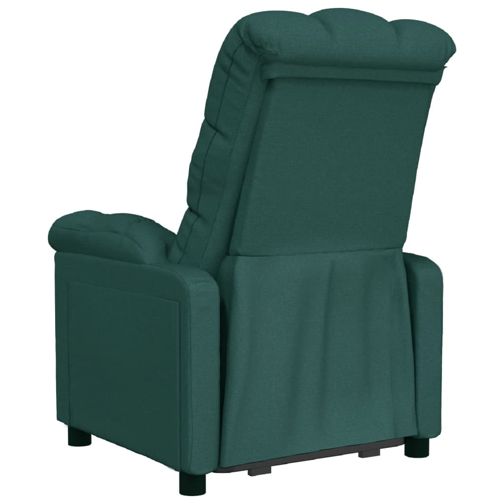 Fauteuil verstelbaar stof donkergroen