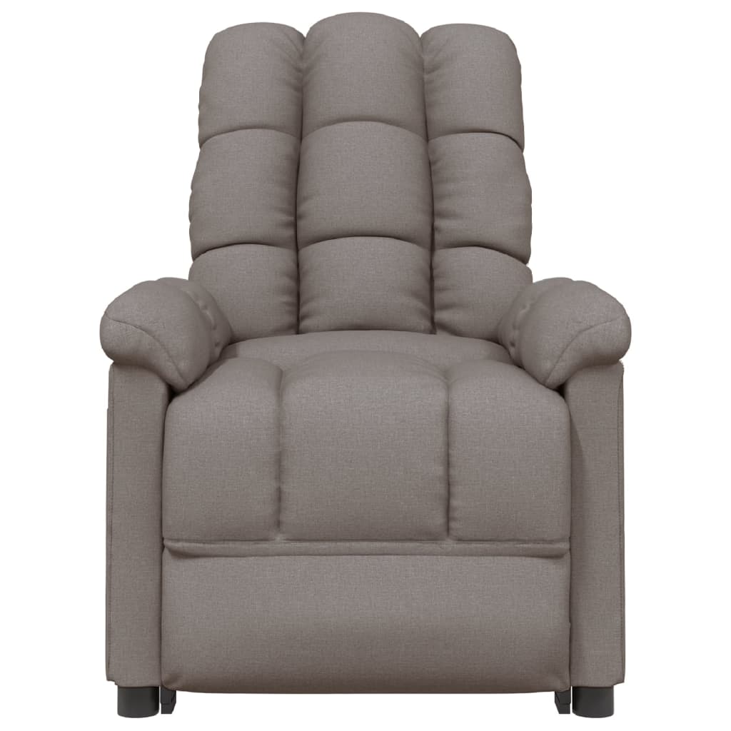 Fauteuil verstelbaar stof taupe