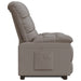 Fauteuil verstelbaar stof taupe