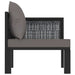 Hoekbank Sectioneel Met Linkerarmleuning Poly Rattan Antraciet 1 Donkergrijs