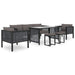 Hoekbank Sectioneel Met Linkerarmleuning Poly Rattan Antraciet 1 Donkergrijs