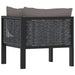 Hoekbank Sectioneel Met Linkerarmleuning Poly Rattan Antraciet 1 Donkergrijs
