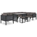 Hoekbank Sectioneel Met Linkerarmleuning Poly Rattan Antraciet 1 Donkergrijs
