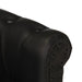 Fauteuil echt geitenleer zwart