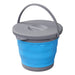 Proplus Emmer Opvouwbaar Met Deksel 5L Blauw/Grijs