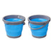 Proplus Emmer Opvouwbaar Met Deksel 5L Blauw/Grijs