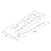 Proplus Oprijblok 61X21.3X12 Cm 3 Niveaus 4/7/10 Cm Zwart