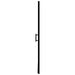 Douchedeur 100x178 cm gehard glas zwart