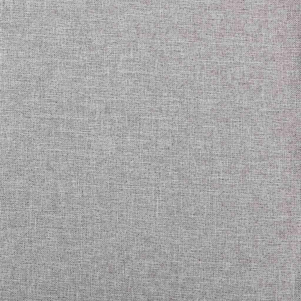 Gordijn linnen-look verduisterend met ogen 290x245 cm grijs