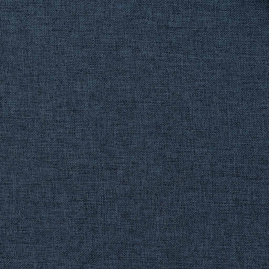 Gordijn linnen-look verduisterend met haken 290x245 cm blauw