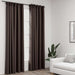 Gordijnen linnen-look verduisterend haken 2 st 140x225 cm taupe