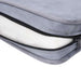 Hondenbank 57x34x36 cm pluche grijs