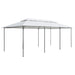 Prieel met gordijnen 180g/m² 600x298x270 cm wit