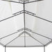 Prieel met gordijnen 180g/m² 600x298x270 cm wit