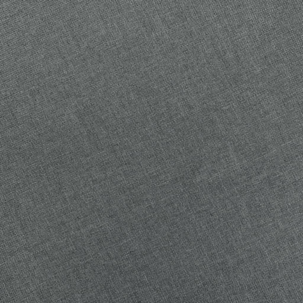 Fauteuil met voetenbankje stof lichtgrijs