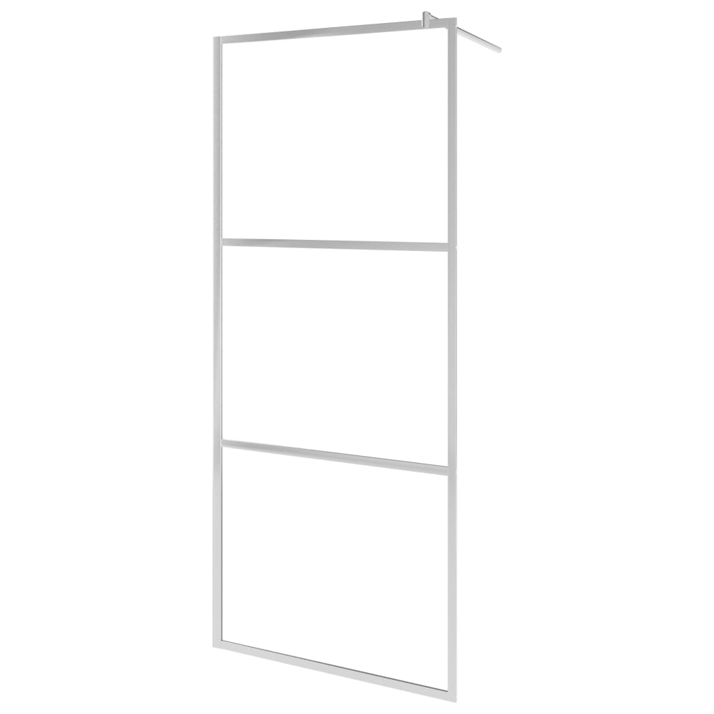 Inloopdouchewand transparant 90x195 cm ESG-glas