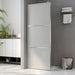 Inloopdouchewand mat 100x195 cm ESG-glas