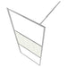 Inloopdouchewand met stenenmotief 140x195 cm ESG-glas