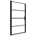 Douchedeur mat 91x195 cm gehard glas zwart
