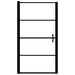 Douchedeur mat 91x195 cm gehard glas zwart