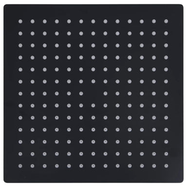 Regendouchekop vierkant 30x30 cm roestvrij staal zwart